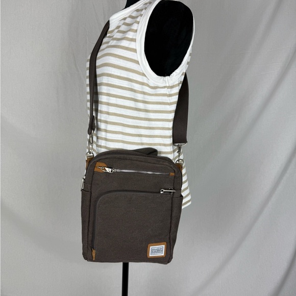 Travelon Heritage Anti-Theft Tour Bag Crossbody, Gray,RFID Travel Purse - Picture 6 of 16